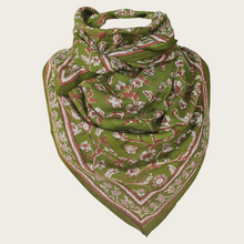 Charger l'image dans la galerie, Foulard coton bio vert