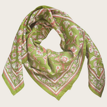 Charger l'image dans la galerie, Foulard Delhi Menthe