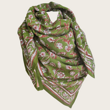 Charger l'image dans la galerie, Foulard Delhi Menthe