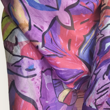 Charger l'image dans la galerie, Étole de soie violette