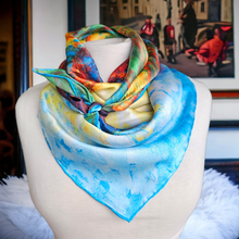 Charger l'image dans la galerie, Carré de soie Les meules à Giverny