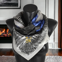 Charger l'image dans la galerie, Carré de soie 90 cm Cavalier