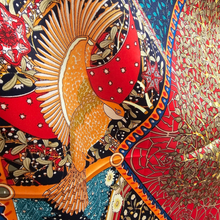 Charger l'image dans la galerie, Carré de soie Arbre de vie rouge