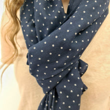 Charger l'image dans la galerie, Foulard Lou bleu marine