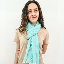 Charger l'image dans la galerie, Foulard Adèle turquoise