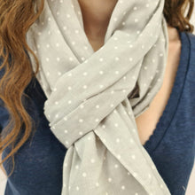 Charger l'image dans la galerie, Foulard Lou gris clair