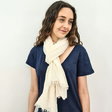 Charger l'image dans la galerie, Foulard Adèle blanc