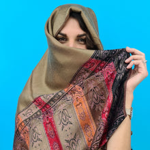 Charger l'image dans la galerie, Écharpe Pashmina Indie camel