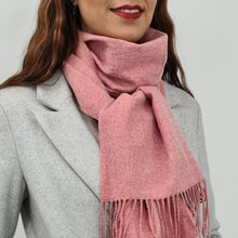 Charger l'image dans la galerie, Écharpe mixte Cachemire et Laine Andréa rose chiné