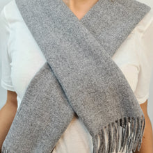 Charger l'image dans la galerie, Écharpe mixte Cachemire et Laine Andréa Gris moyen