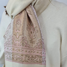 Charger l'image dans la galerie, Écharpe Pashmina Indie écru
