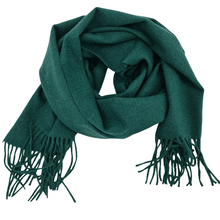 Charger l'image dans la galerie, Étole mixte Cachemire et Laine Andréa vert sapin