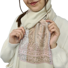 Charger l'image dans la galerie, Écharpe Pashmina Indie écru