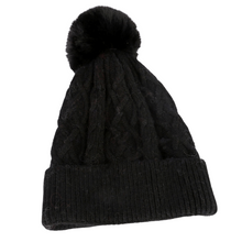 Charger l'image dans la galerie, Bonnet Loan cachemire noir