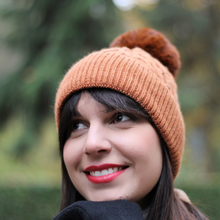 Charger l'image dans la galerie, Bonnet Loan cachemire Camel