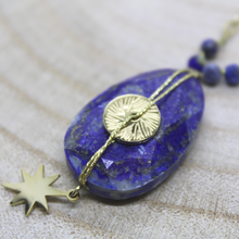 Charger l'image dans la galerie, Sautoir Erin Lapis Lazuli