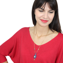 Charger l'image dans la galerie, Sautoir Erin Agate gris clair