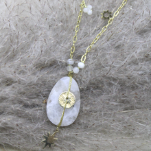 Charger l'image dans la galerie, Sautoir Erin Agate gris clair