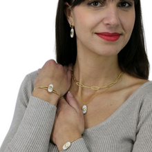 Charger l'image dans la galerie, Boucles d'oreilles Théa pierre d'Agate