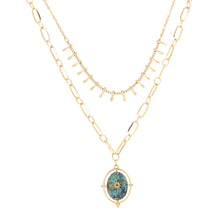 Charger l'image dans la galerie, Collier Jade Turquoise Africaine