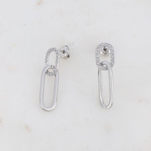 Charger l'image dans la galerie, Boucles d'oreilles Hortense argentée