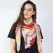 Charger l'image dans la galerie, Chèche Alba rouge