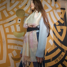Charger l'image dans la galerie, Écharpe Pashmina Indie écru