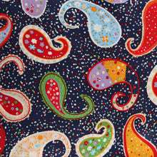 Charger l'image dans la galerie, Carré de soie Lilly bleu marine