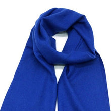 Charger l'image dans la galerie, Écharpe mixte Cachemire et Laine Andréa bleu royal