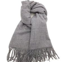 Charger l'image dans la galerie, Écharpe mixte Cachemire et Laine Andréa Gris moyen