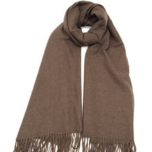 Charger l'image dans la galerie, Écharpe mixte Cachemire et Laine Andréa marron