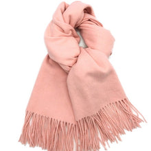 Charger l'image dans la galerie, Écharpe mixte Cachemire et Laine Andréa rose blush