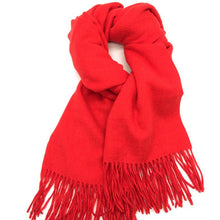 Charger l'image dans la galerie, Écharpe mixte Cachemire et Laine Andréa rouge vif