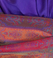 Charger l'image dans la galerie, Étole Pashmina Indie violet