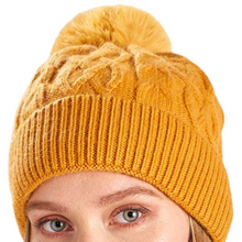 Charger l'image dans la galerie, Bonnet Loan cachemire moutarde