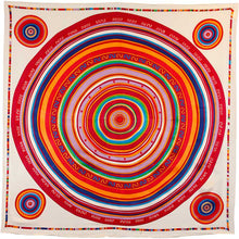 Charger l'image dans la galerie, Carré de Soie Cible Beige