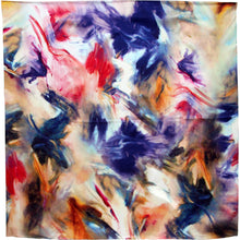 Charger l'image dans la galerie, Carré de soie coloré ton violet