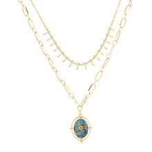 Charger l&#39;image dans la galerie, Collier Jade Turquoise Africaine
