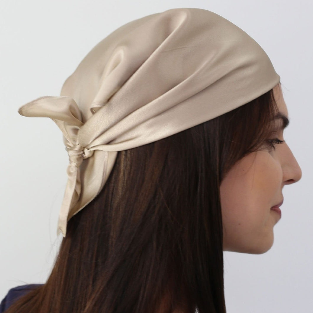 Petit foulard beige